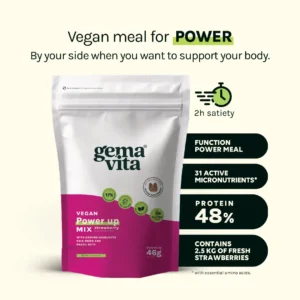 Vegan Strawberry - High Protein Meal, 1 kg - Thumbnail Image 2