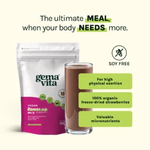 Vegan Strawberry - High Protein Meal, 1 kg - Thumbnail Image 3
